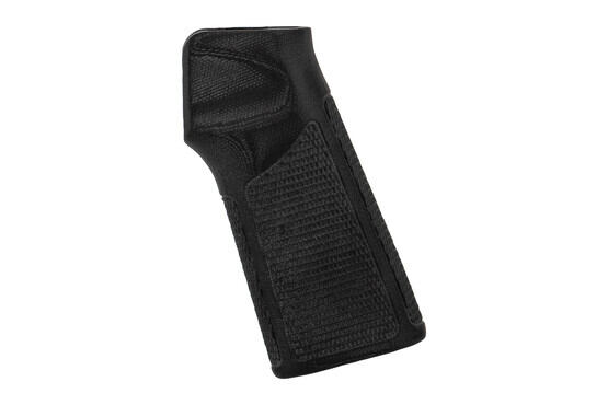 Hogue AR-15 15-Degree Vertical Piranha G10 Grip features a black color and textured surface